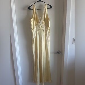 One and Only Collective Yellow Lace Dress